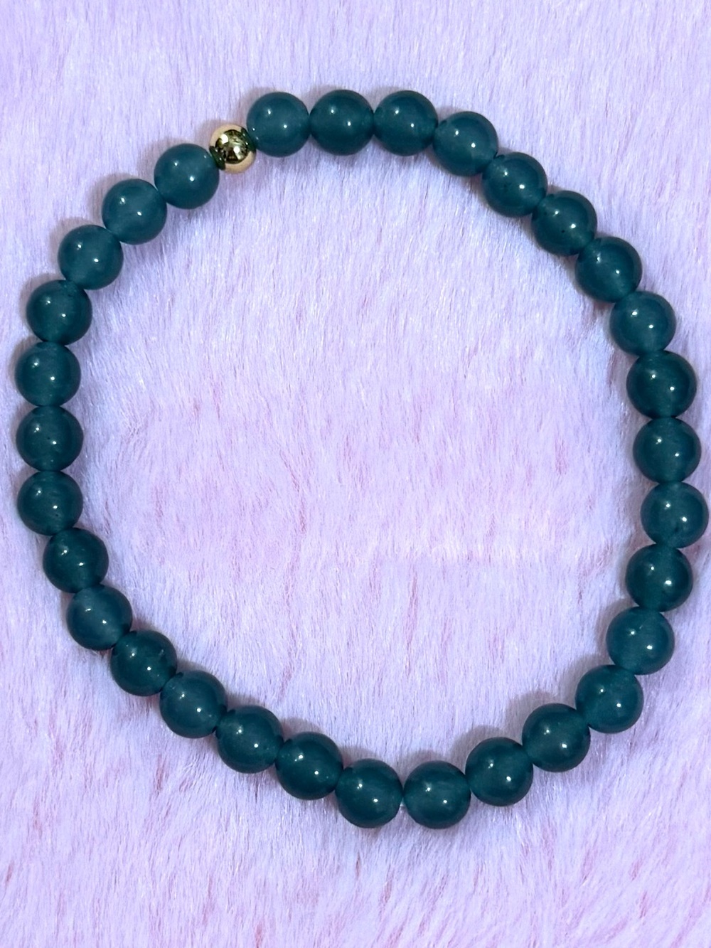 Certified Jade Beaded Bracelet